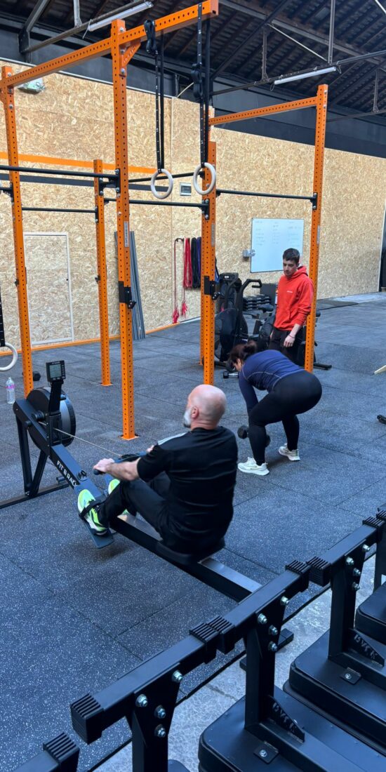 Des athlètes à l'entraînement